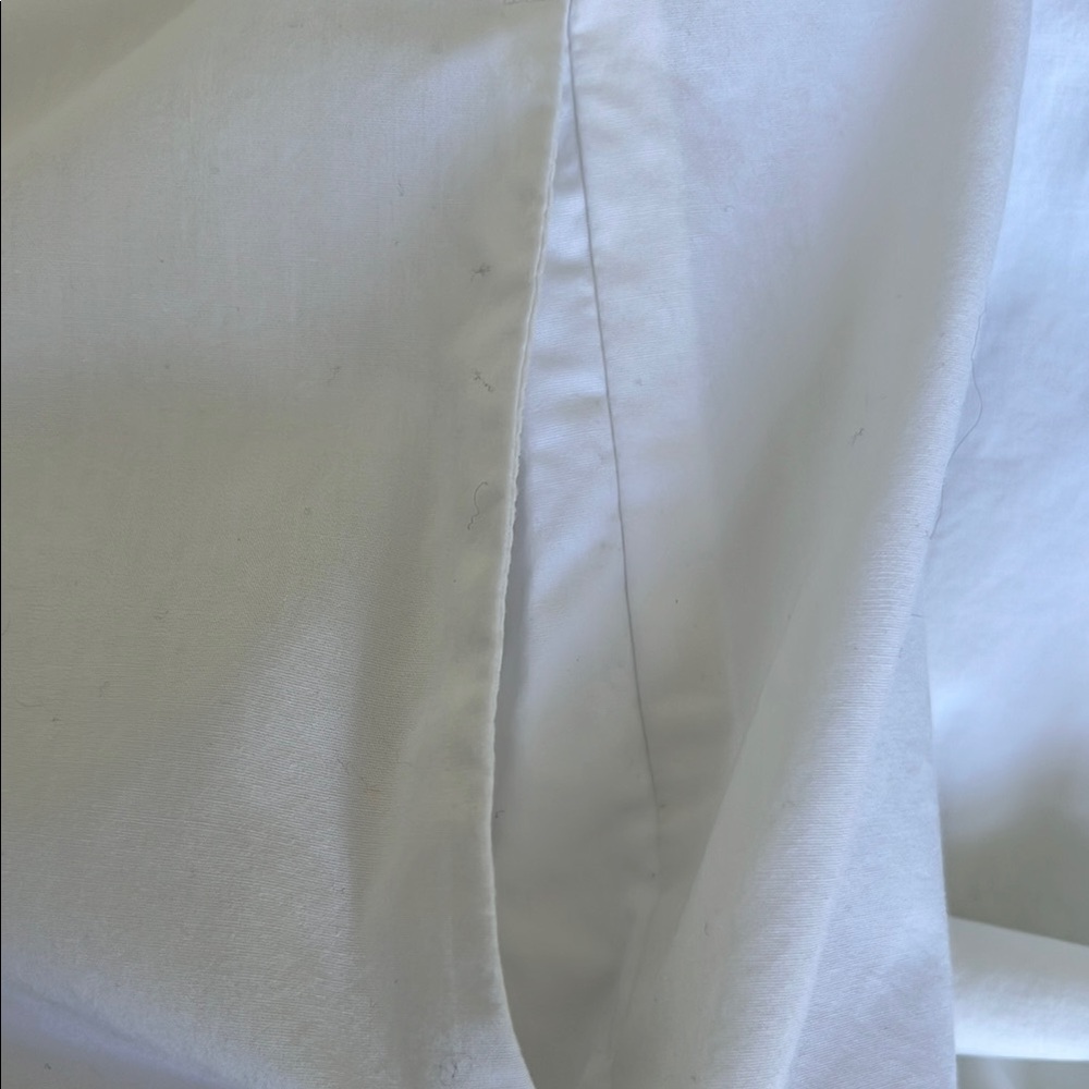 Banana Republic Poplin White Button-Up Shirt Dress with Belt - Picture 8 of 8